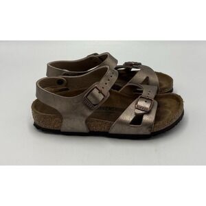 Birkenstock Kids Arizona Buckle Sandals Gold Size C13‎